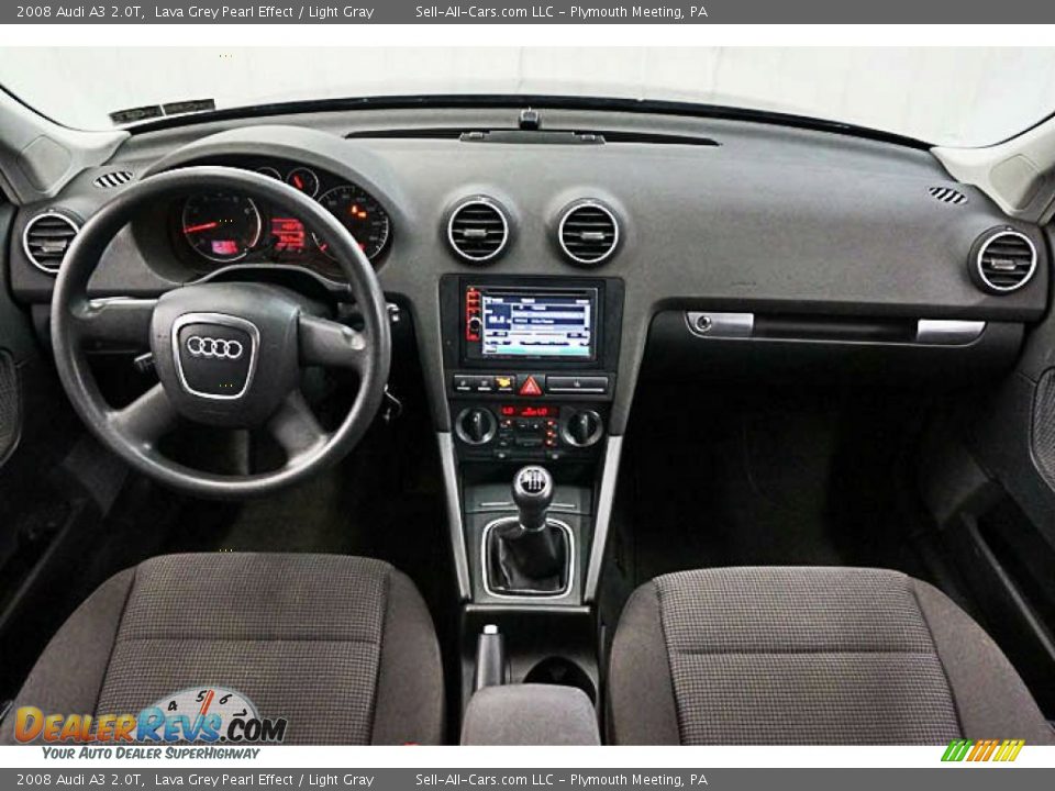 2008 Audi A3 2.0T Lava Grey Pearl Effect / Light Gray Photo #8