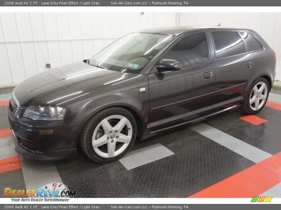 2008 Audi A3 2.0T Lava Grey Pearl Effect / Light Gray Photo #10