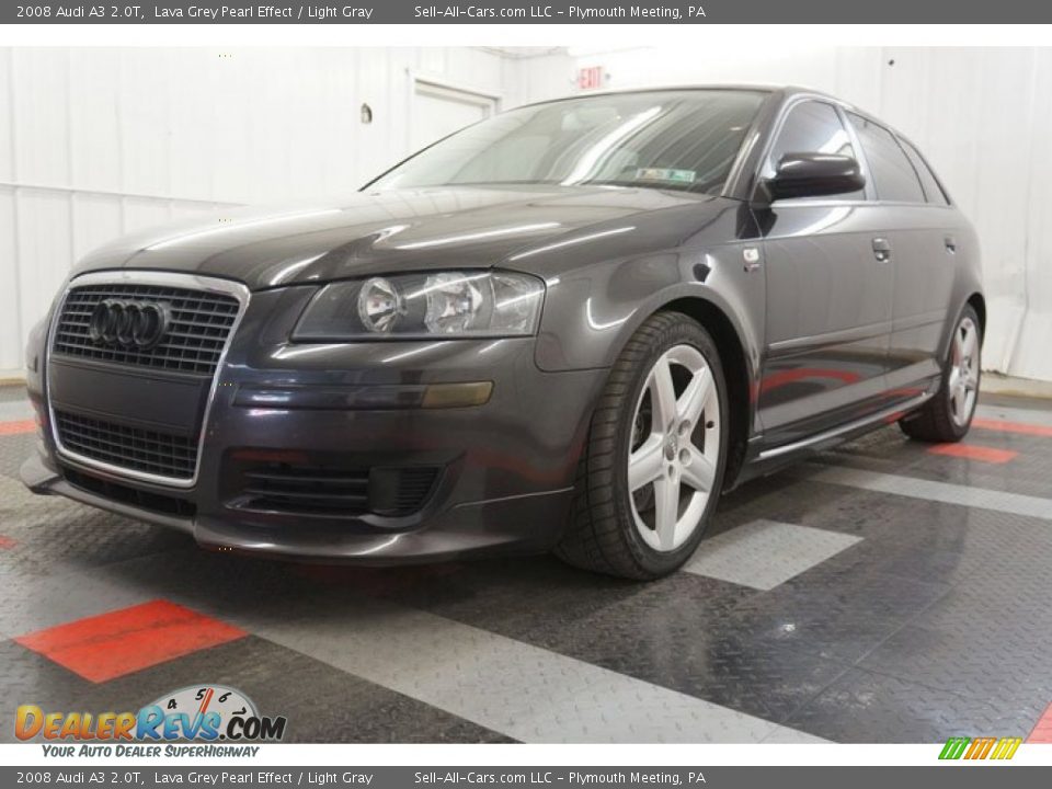 2008 Audi A3 2.0T Lava Grey Pearl Effect / Light Gray Photo #11