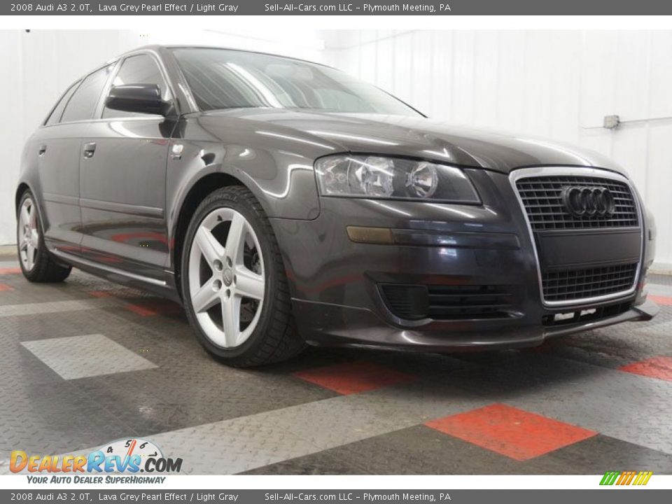 2008 Audi A3 2.0T Lava Grey Pearl Effect / Light Gray Photo #13