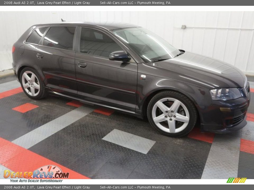 2008 Audi A3 2.0T Lava Grey Pearl Effect / Light Gray Photo #14