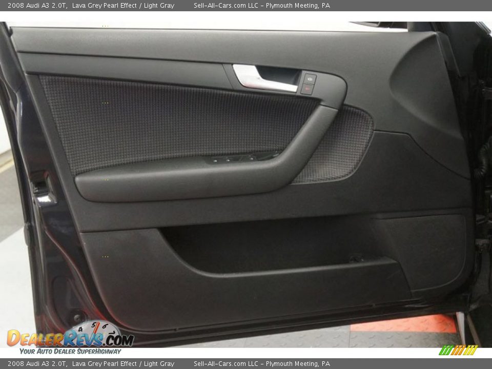 2008 Audi A3 2.0T Lava Grey Pearl Effect / Light Gray Photo #20