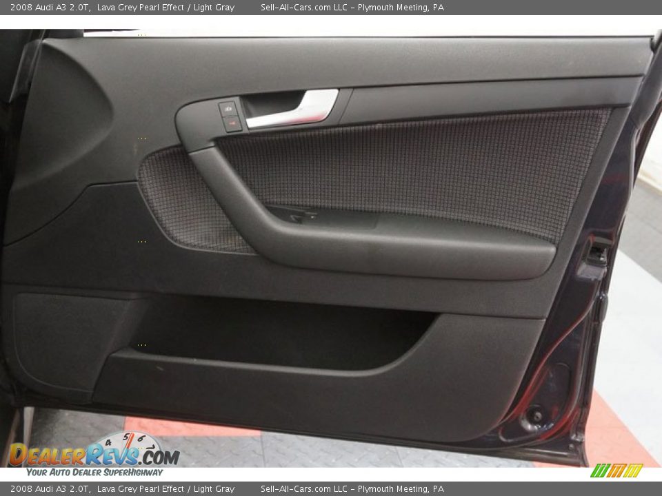 2008 Audi A3 2.0T Lava Grey Pearl Effect / Light Gray Photo #24