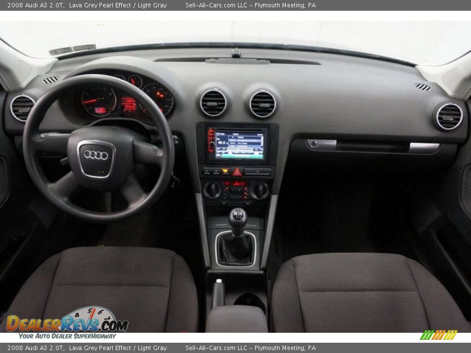 2008 Audi A3 2.0T Lava Grey Pearl Effect / Light Gray Photo #27
