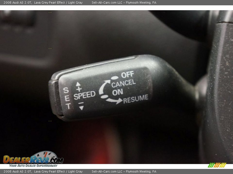 2008 Audi A3 2.0T Lava Grey Pearl Effect / Light Gray Photo #30