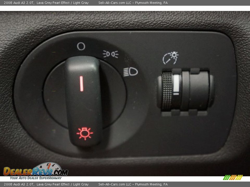 2008 Audi A3 2.0T Lava Grey Pearl Effect / Light Gray Photo #32