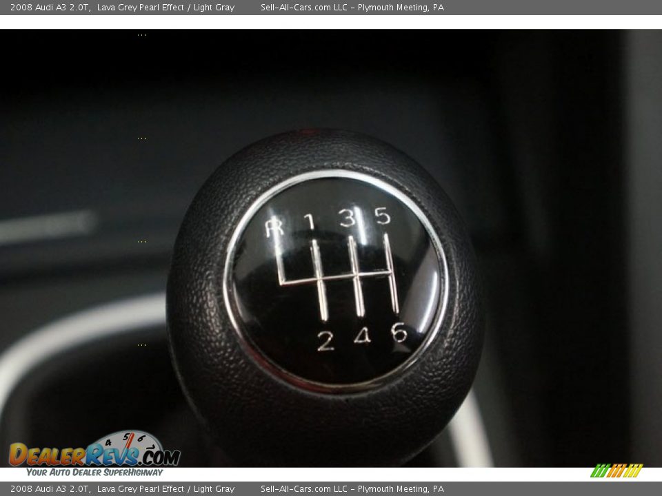 2008 Audi A3 2.0T Lava Grey Pearl Effect / Light Gray Photo #36