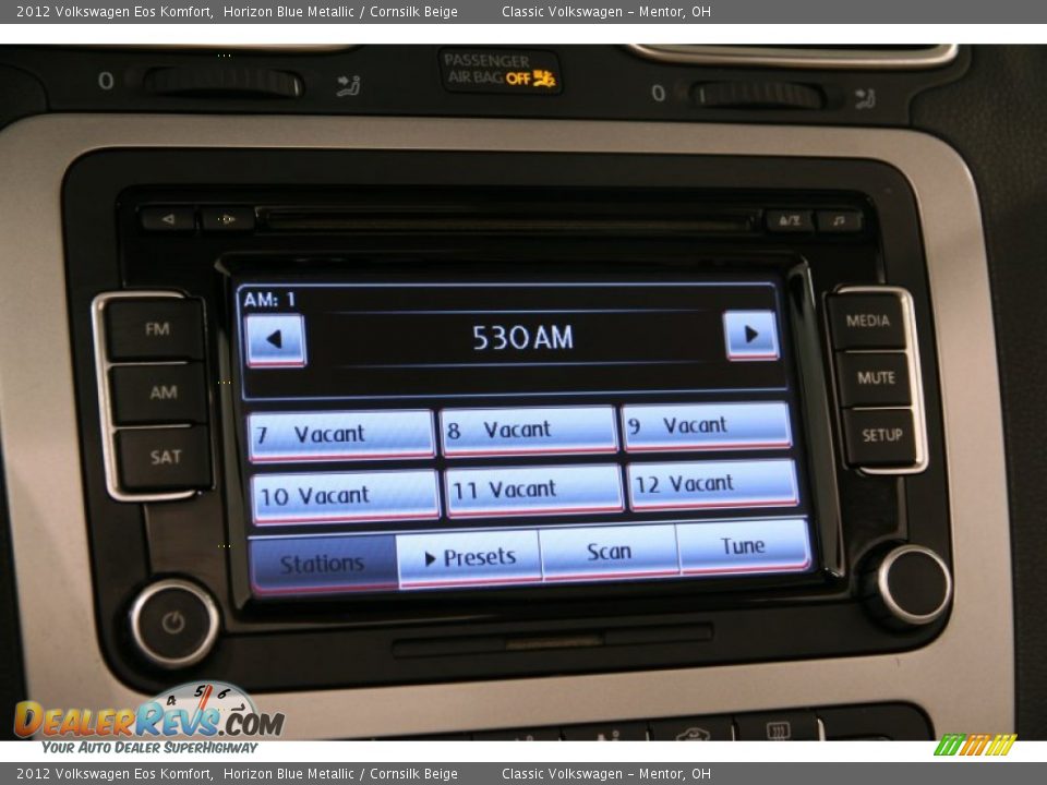 Controls of 2012 Volkswagen Eos Komfort Photo #14