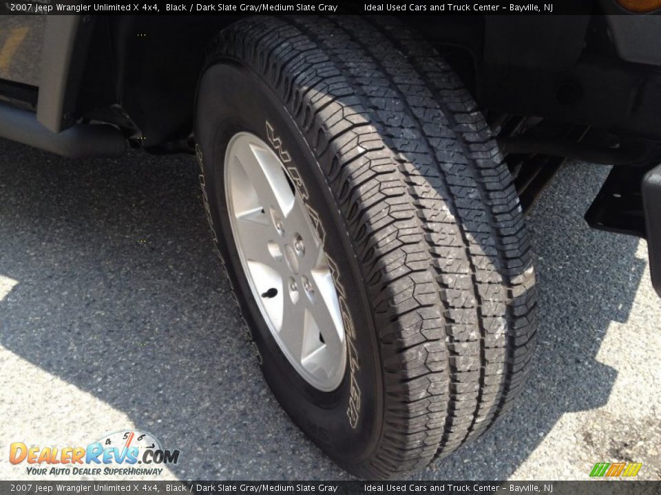 2007 Jeep Wrangler Unlimited X 4x4 Black / Dark Slate Gray/Medium Slate Gray Photo #2
