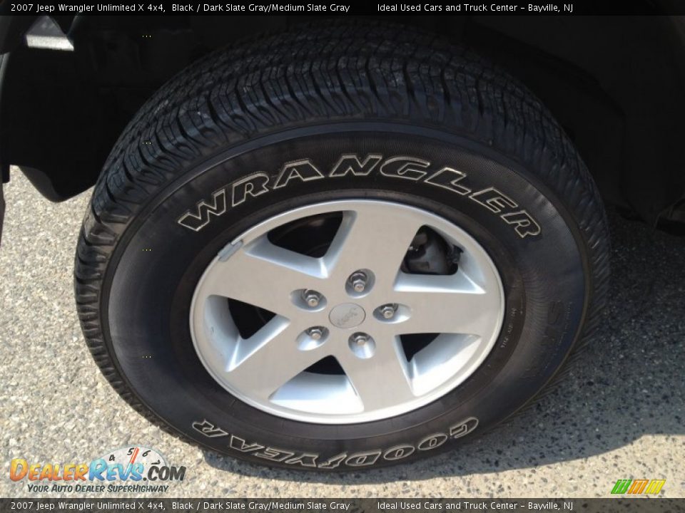 2007 Jeep Wrangler Unlimited X 4x4 Black / Dark Slate Gray/Medium Slate Gray Photo #3