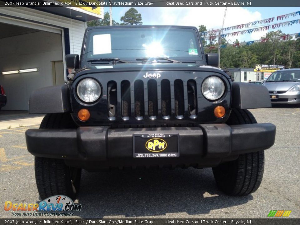 2007 Jeep Wrangler Unlimited X 4x4 Black / Dark Slate Gray/Medium Slate Gray Photo #4