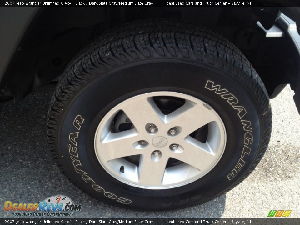 2007 Jeep Wrangler Unlimited X 4x4 Black / Dark Slate Gray/Medium Slate Gray Photo #6