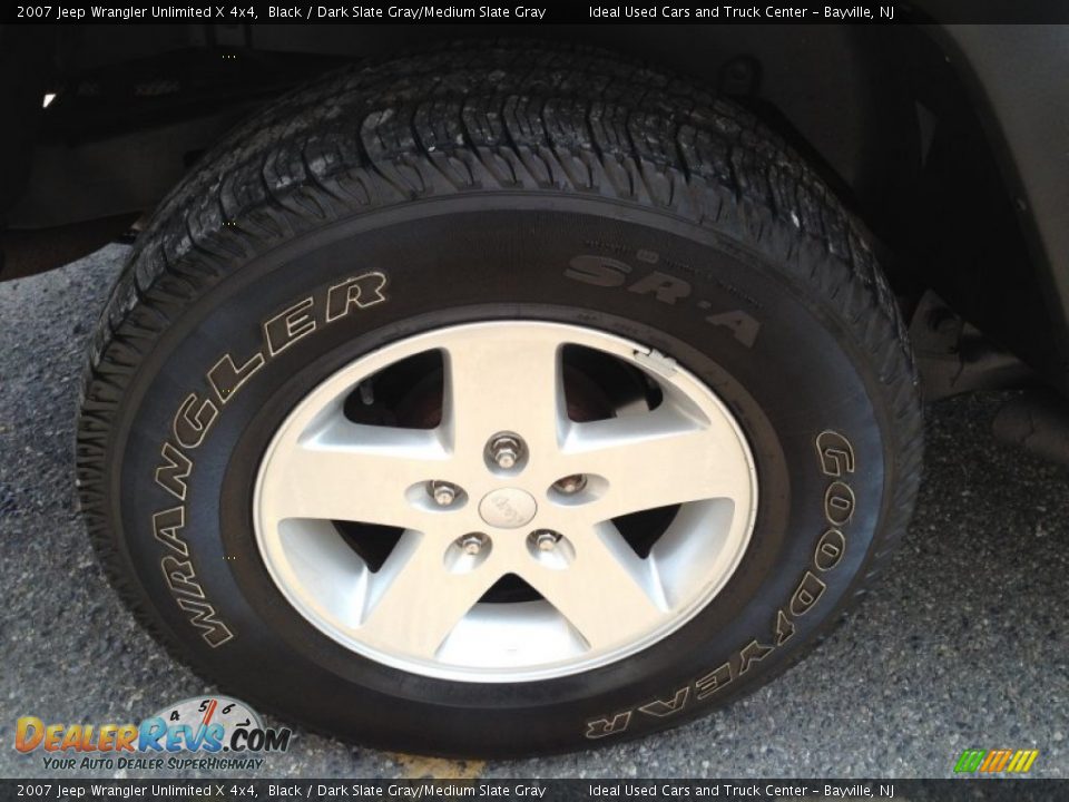 2007 Jeep Wrangler Unlimited X 4x4 Black / Dark Slate Gray/Medium Slate Gray Photo #7