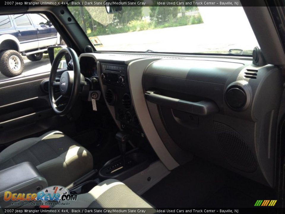 2007 Jeep Wrangler Unlimited X 4x4 Black / Dark Slate Gray/Medium Slate Gray Photo #10