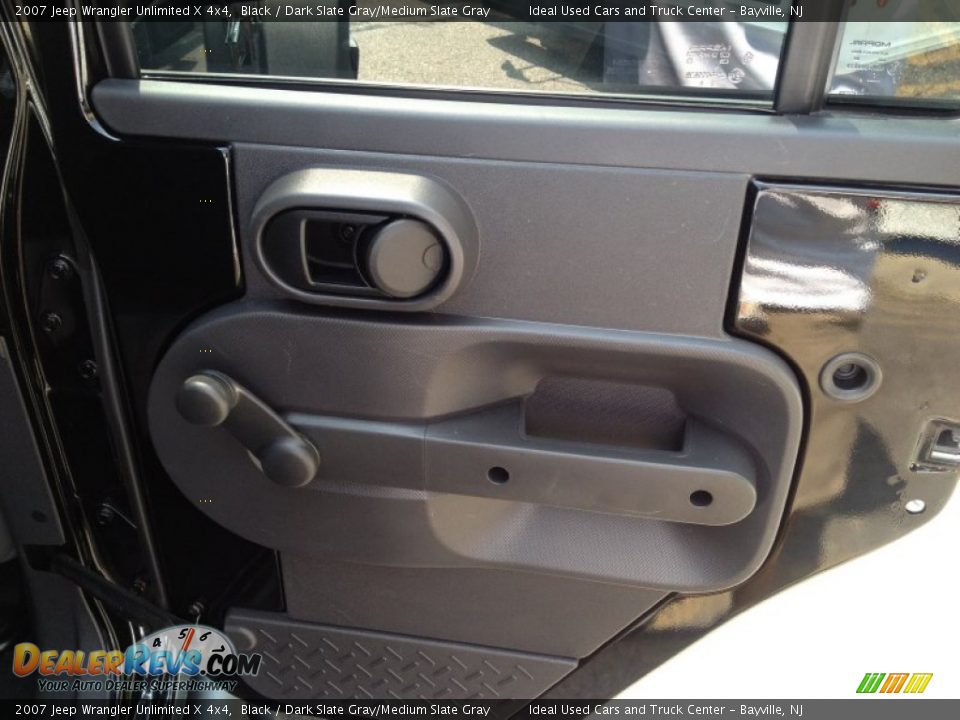 2007 Jeep Wrangler Unlimited X 4x4 Black / Dark Slate Gray/Medium Slate Gray Photo #12