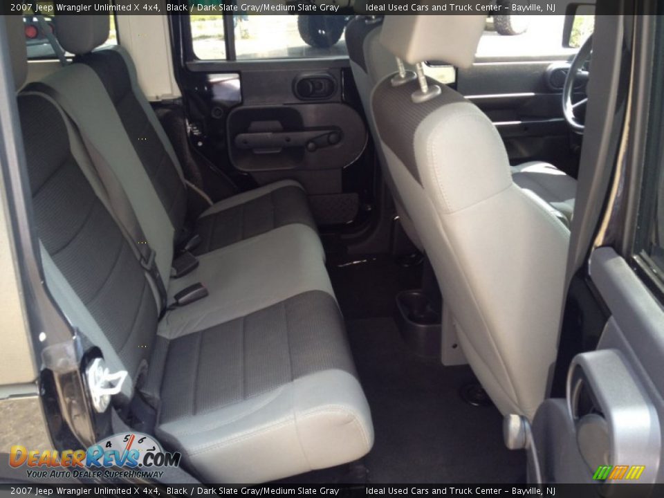 2007 Jeep Wrangler Unlimited X 4x4 Black / Dark Slate Gray/Medium Slate Gray Photo #13