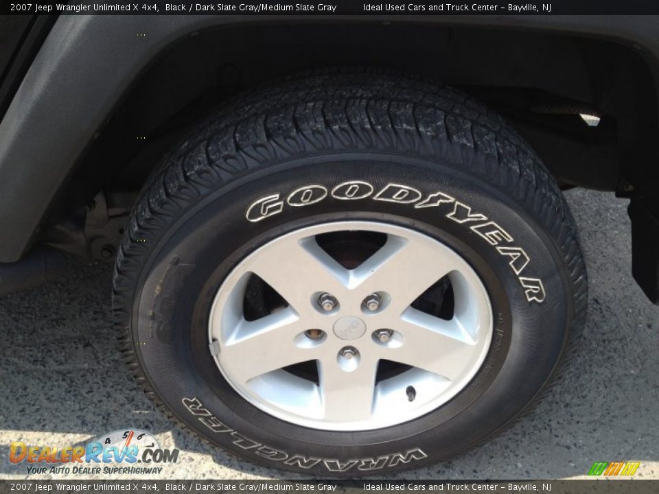 2007 Jeep Wrangler Unlimited X 4x4 Black / Dark Slate Gray/Medium Slate Gray Photo #17