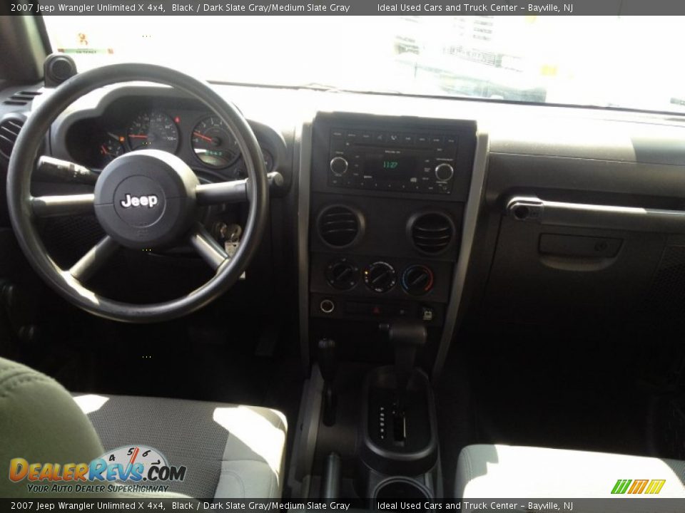 2007 Jeep Wrangler Unlimited X 4x4 Black / Dark Slate Gray/Medium Slate Gray Photo #21