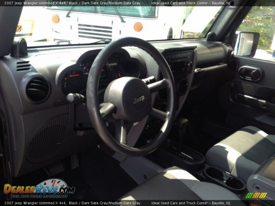 2007 Jeep Wrangler Unlimited X 4x4 Black / Dark Slate Gray/Medium Slate Gray Photo #22