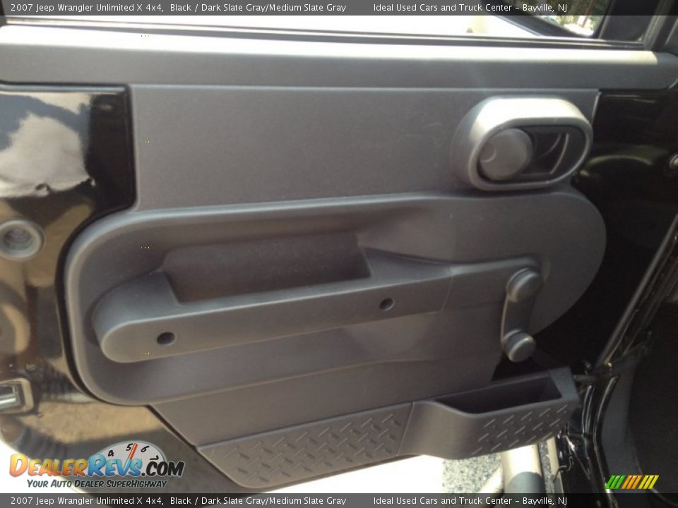 2007 Jeep Wrangler Unlimited X 4x4 Black / Dark Slate Gray/Medium Slate Gray Photo #23