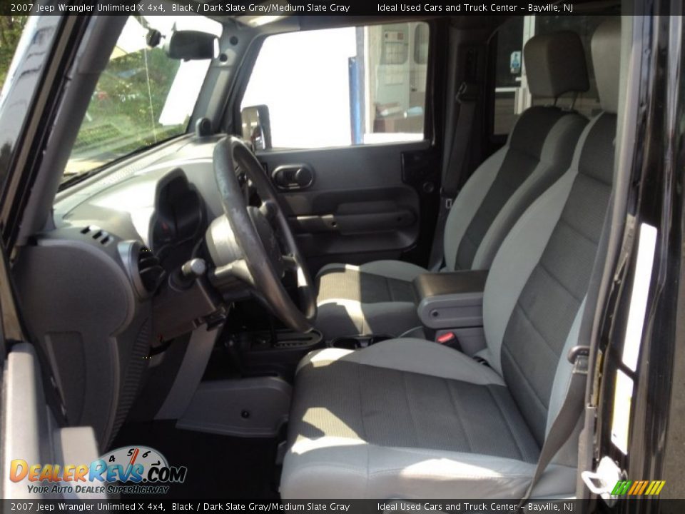 2007 Jeep Wrangler Unlimited X 4x4 Black / Dark Slate Gray/Medium Slate Gray Photo #24