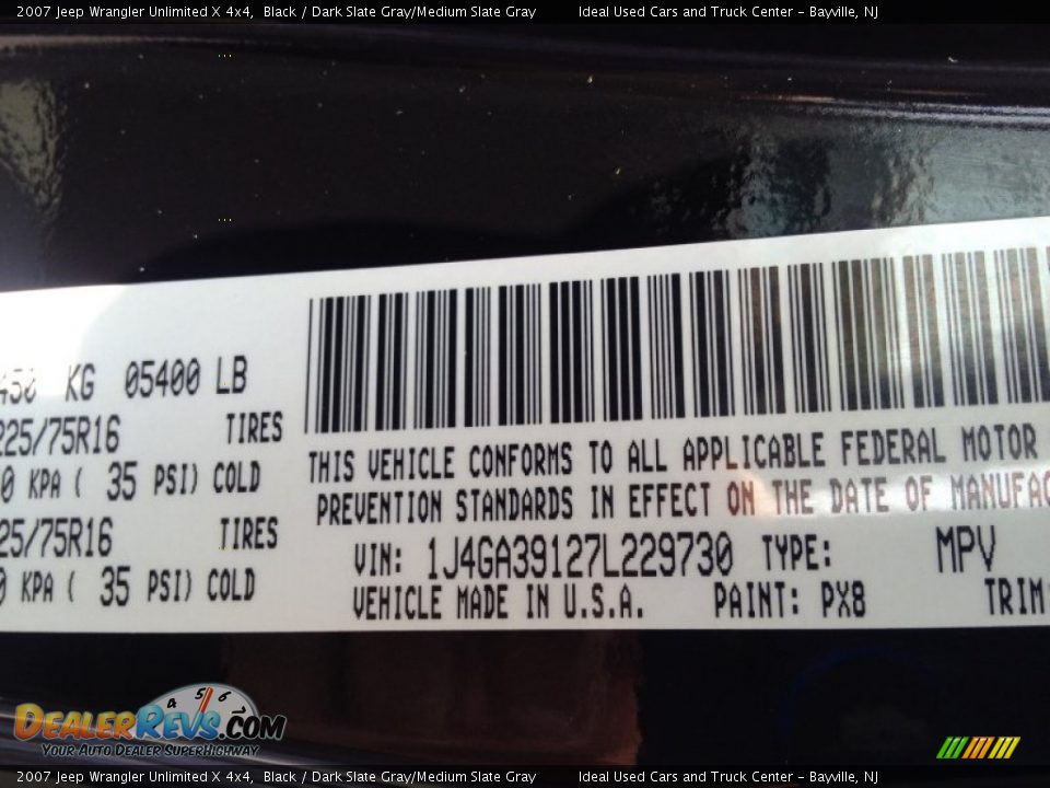 2007 Jeep Wrangler Unlimited X 4x4 Black / Dark Slate Gray/Medium Slate Gray Photo #25