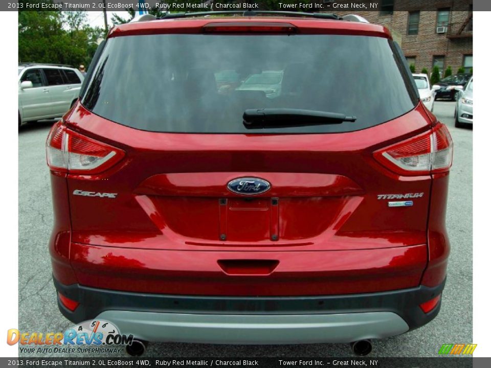 2013 Ford Escape Titanium 2.0L EcoBoost 4WD Ruby Red Metallic / Charcoal Black Photo #5