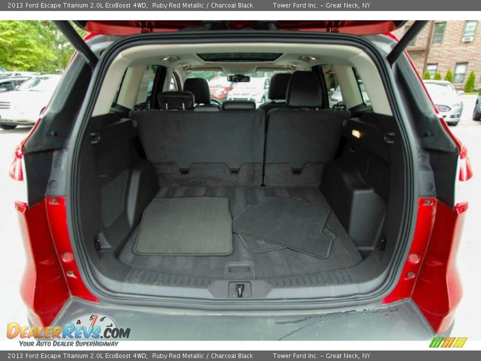 2013 Ford Escape Titanium 2.0L EcoBoost 4WD Ruby Red Metallic / Charcoal Black Photo #6