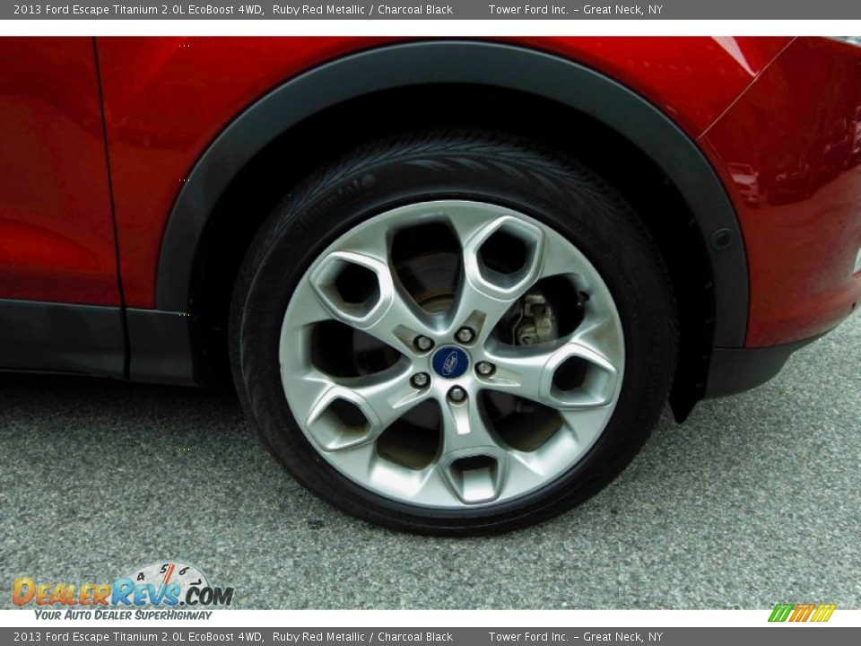 2013 Ford Escape Titanium 2.0L EcoBoost 4WD Ruby Red Metallic / Charcoal Black Photo #11