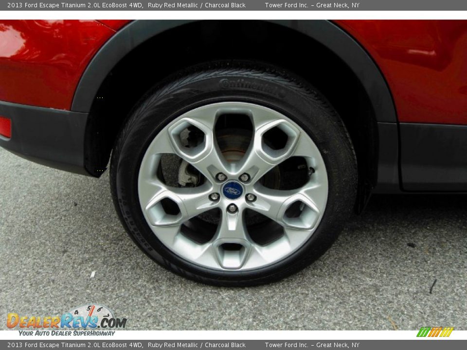 2013 Ford Escape Titanium 2.0L EcoBoost 4WD Ruby Red Metallic / Charcoal Black Photo #12