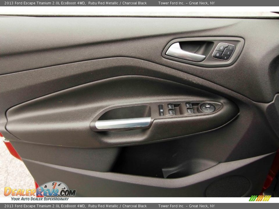 2013 Ford Escape Titanium 2.0L EcoBoost 4WD Ruby Red Metallic / Charcoal Black Photo #13