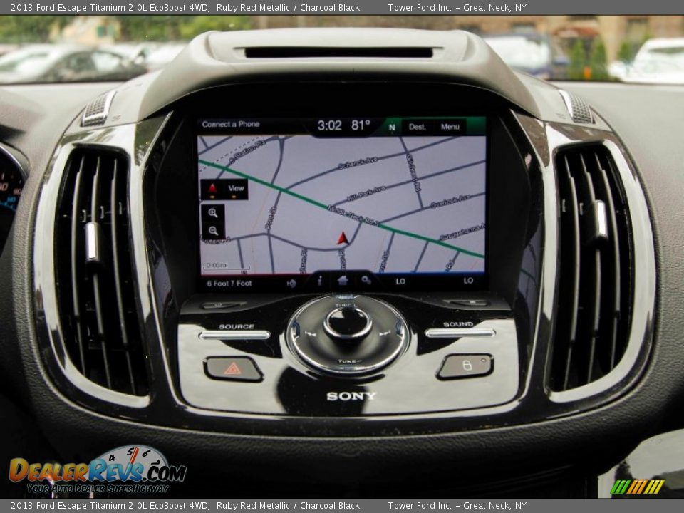 2013 Ford Escape Titanium 2.0L EcoBoost 4WD Ruby Red Metallic / Charcoal Black Photo #20