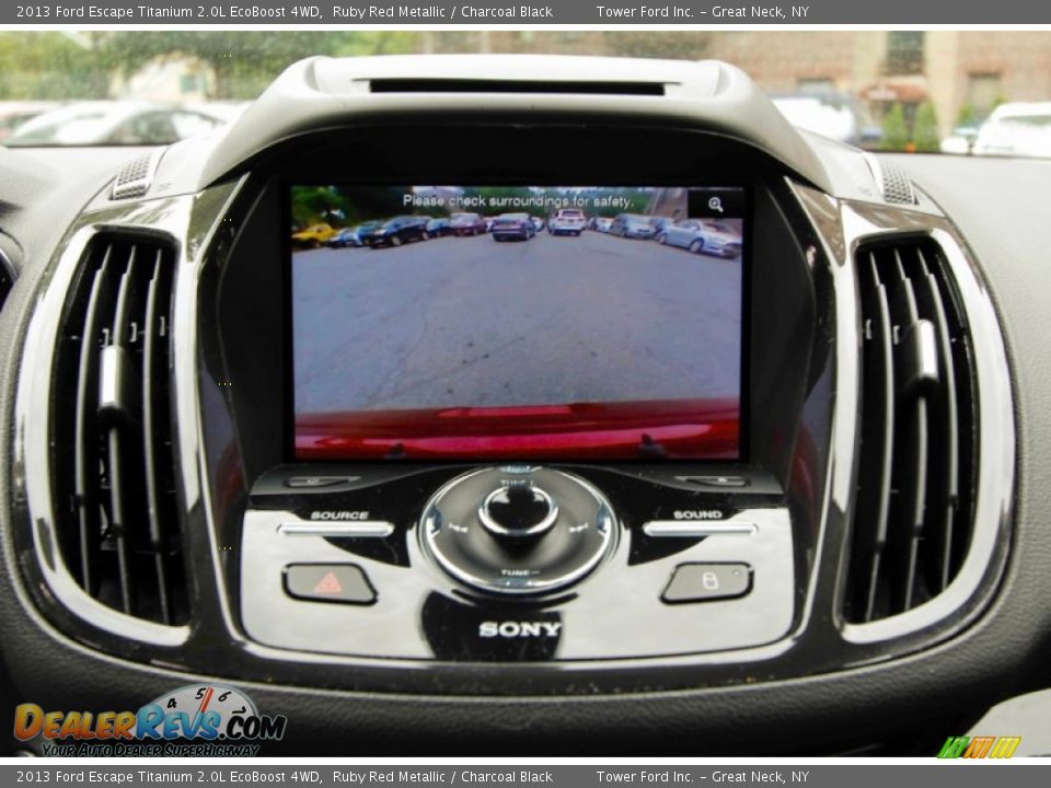 2013 Ford Escape Titanium 2.0L EcoBoost 4WD Ruby Red Metallic / Charcoal Black Photo #21