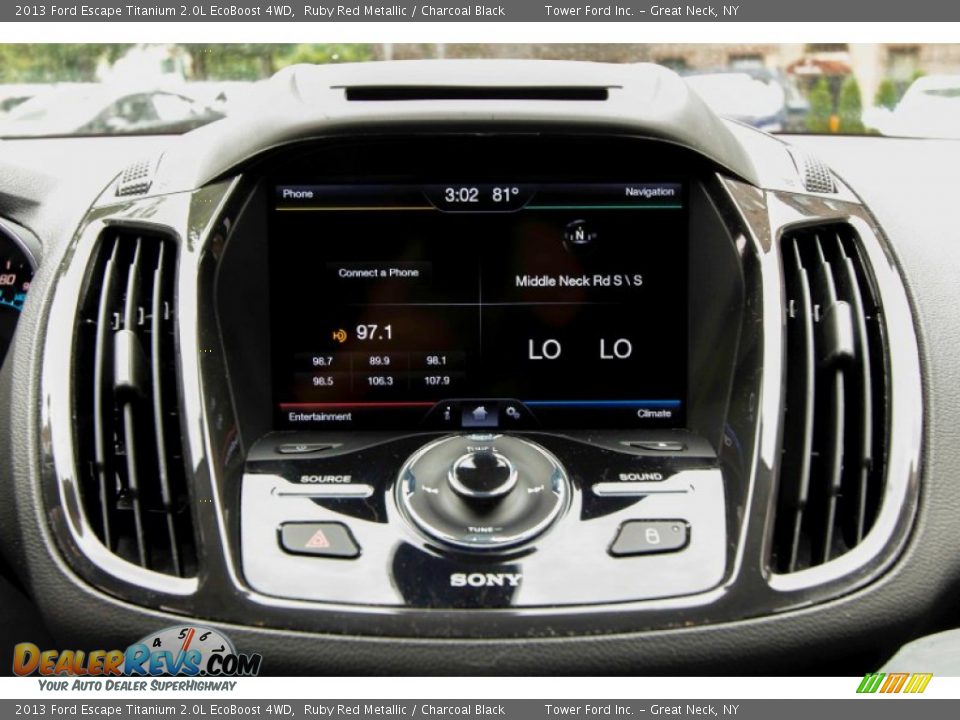 2013 Ford Escape Titanium 2.0L EcoBoost 4WD Ruby Red Metallic / Charcoal Black Photo #22