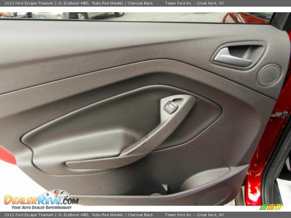 2013 Ford Escape Titanium 2.0L EcoBoost 4WD Ruby Red Metallic / Charcoal Black Photo #25