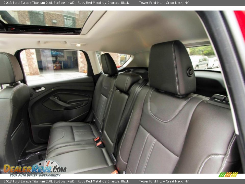 2013 Ford Escape Titanium 2.0L EcoBoost 4WD Ruby Red Metallic / Charcoal Black Photo #26