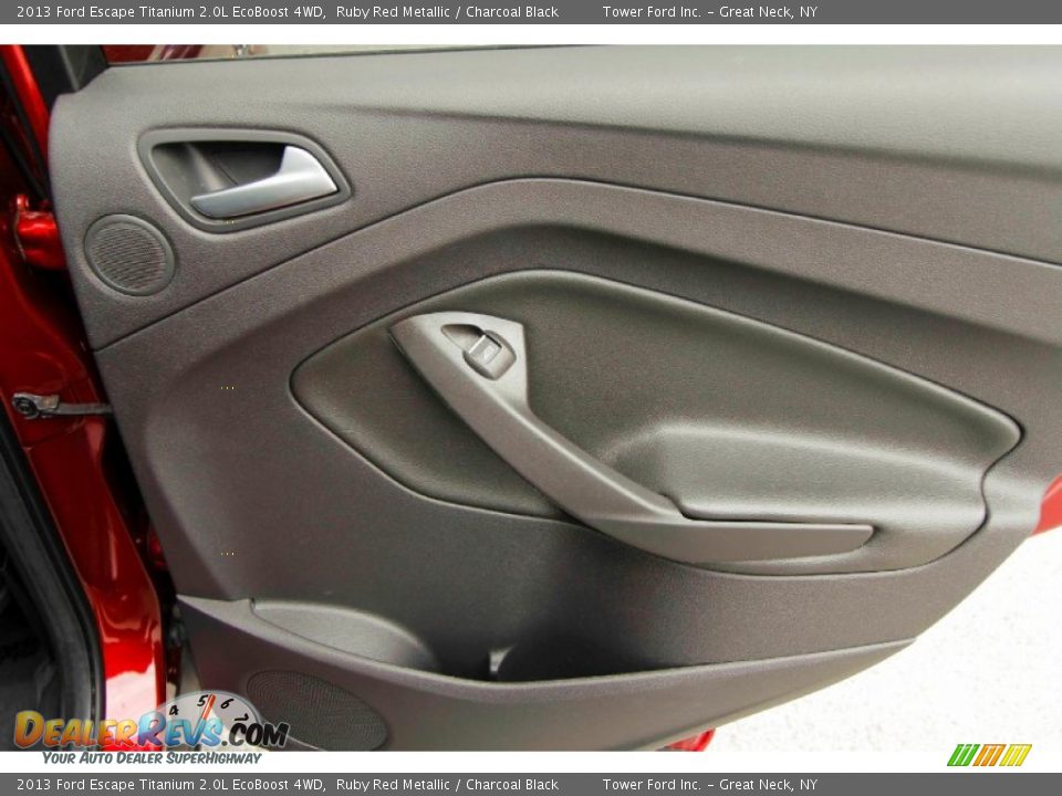 2013 Ford Escape Titanium 2.0L EcoBoost 4WD Ruby Red Metallic / Charcoal Black Photo #28