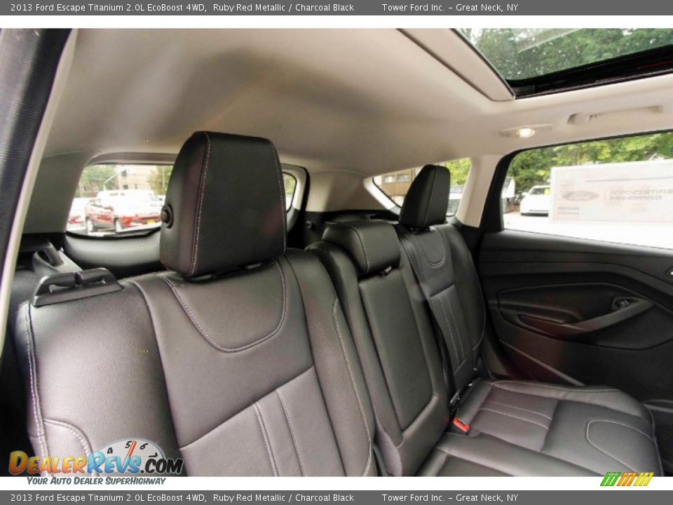 2013 Ford Escape Titanium 2.0L EcoBoost 4WD Ruby Red Metallic / Charcoal Black Photo #29