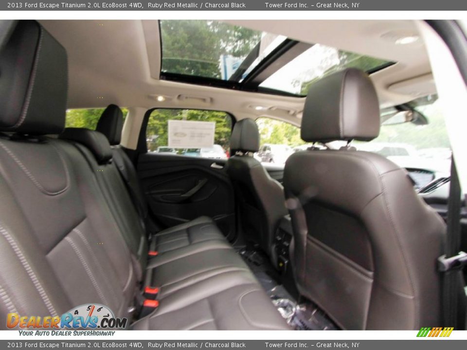 2013 Ford Escape Titanium 2.0L EcoBoost 4WD Ruby Red Metallic / Charcoal Black Photo #30