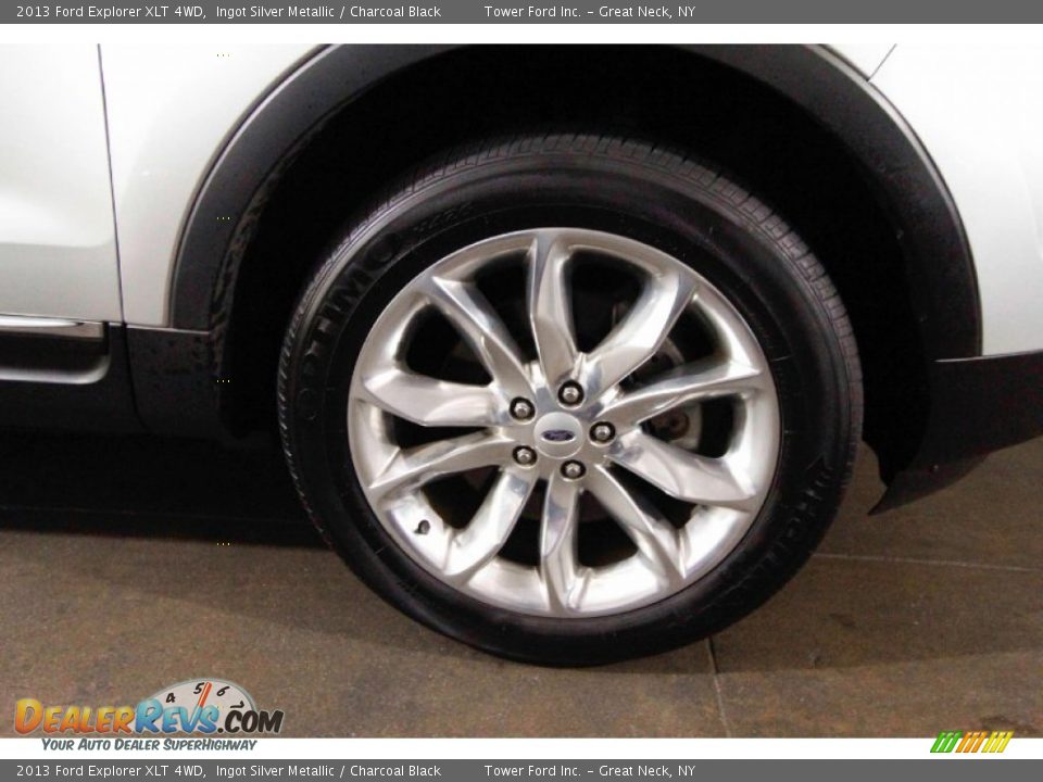 2013 Ford Explorer XLT 4WD Ingot Silver Metallic / Charcoal Black Photo #11
