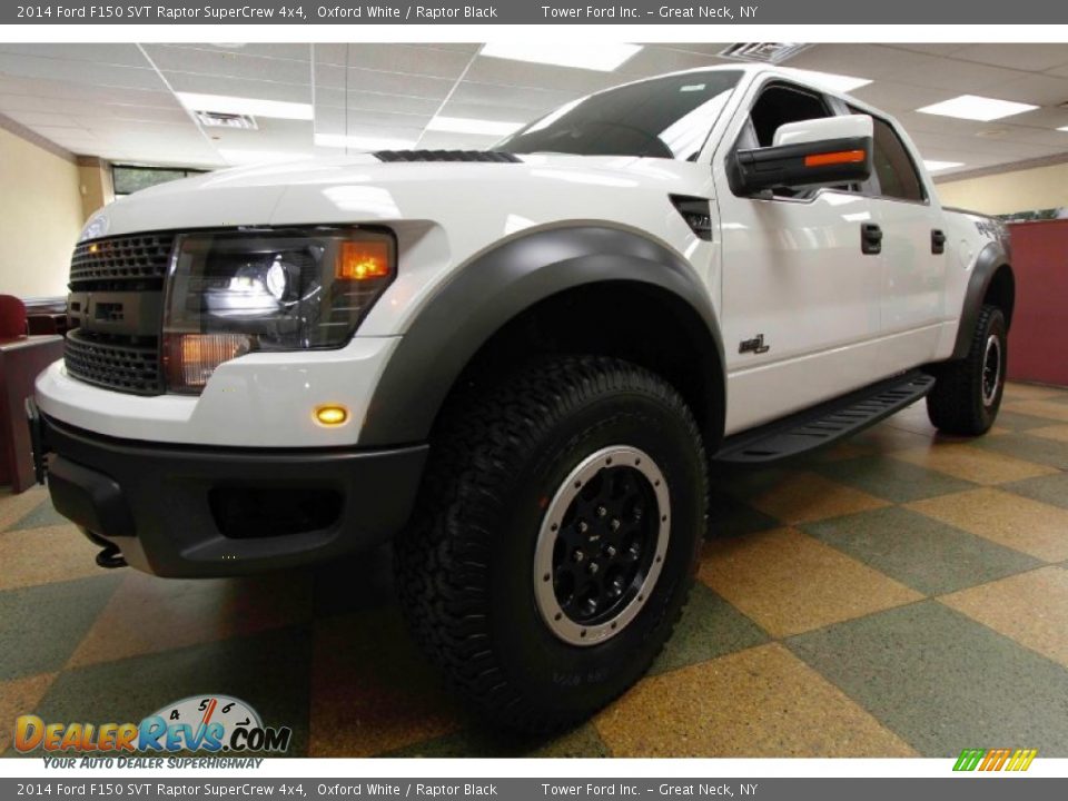 2014 Ford F150 SVT Raptor SuperCrew 4x4 Oxford White / Raptor Black Photo #1