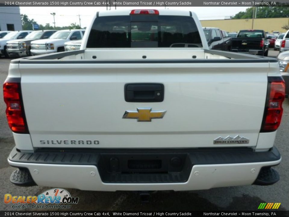 2014 Chevrolet Silverado 1500 High Country Crew Cab 4x4 White Diamond Tricoat / High Country Saddle Photo #3