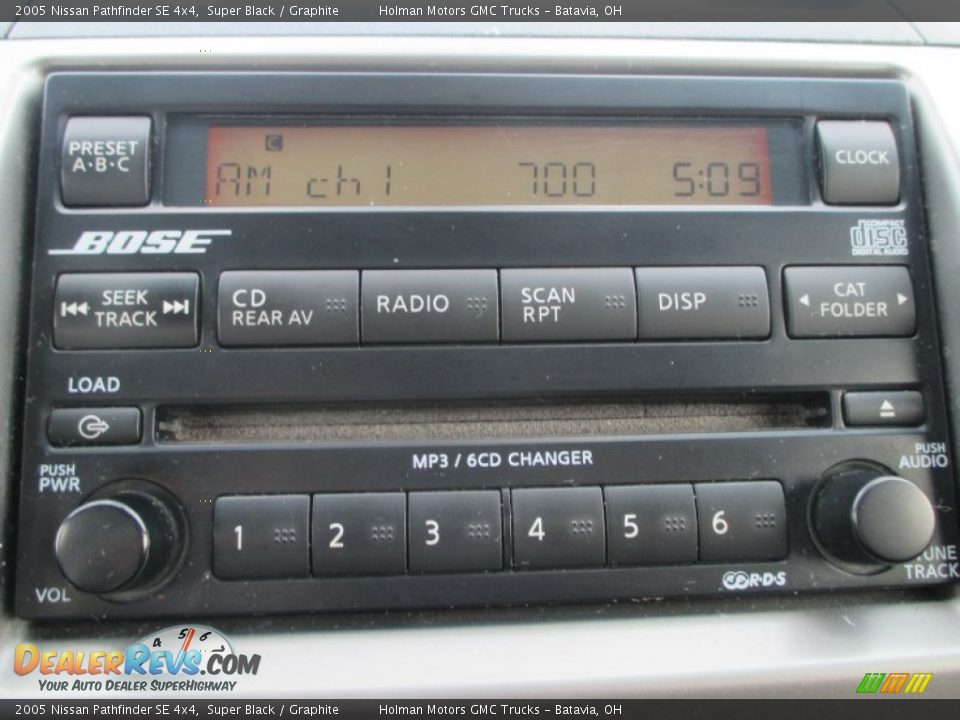 2005 Nissan Pathfinder SE 4x4 Super Black / Graphite Photo #8