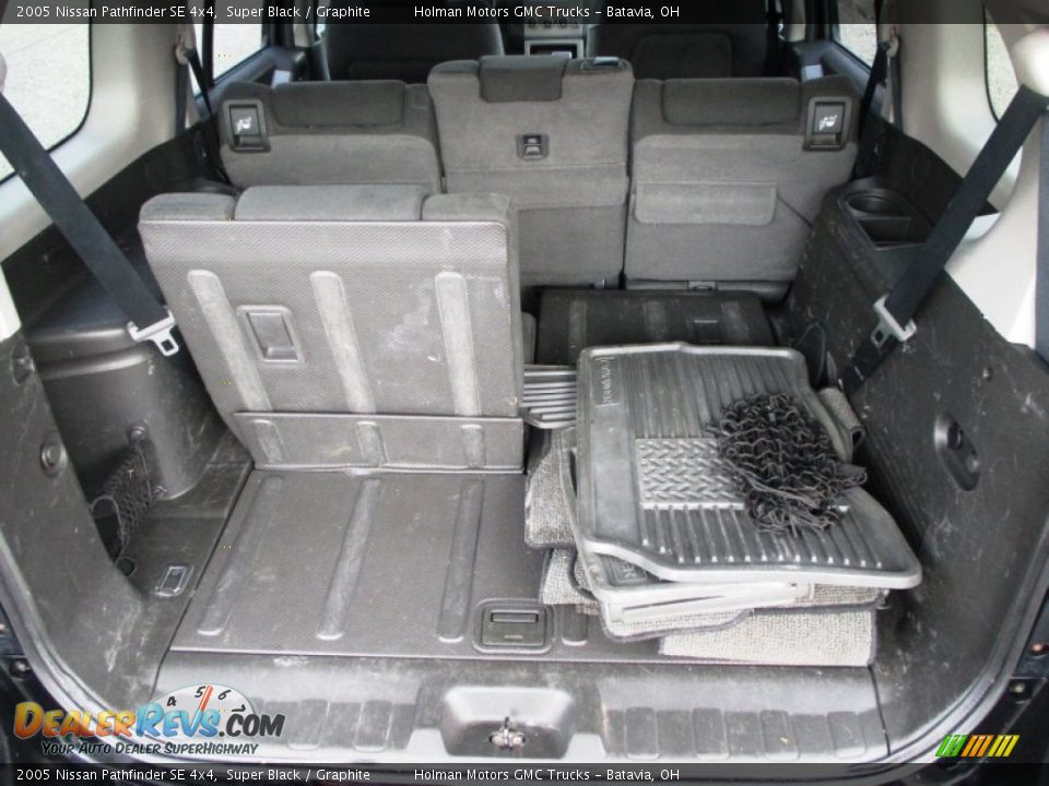 2005 Nissan Pathfinder SE 4x4 Super Black / Graphite Photo #28