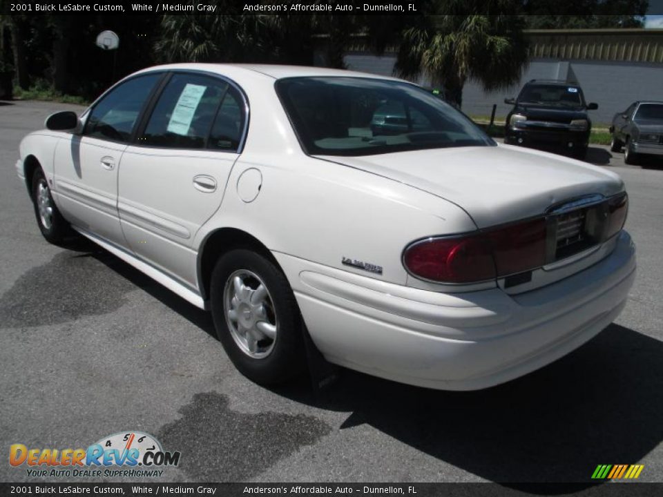 2001 Buick LeSabre Custom White / Medium Gray Photo #5