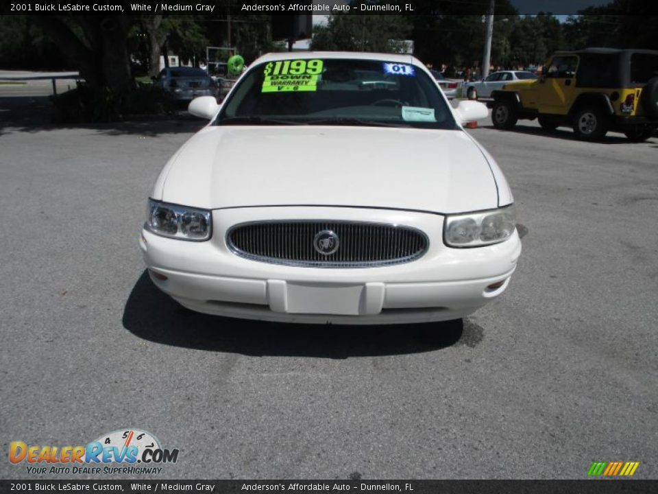 2001 Buick LeSabre Custom White / Medium Gray Photo #8
