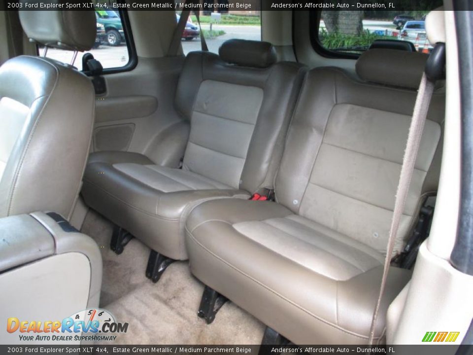 Medium Parchment Beige Interior - 2003 Ford Explorer Sport XLT 4x4 Photo #16