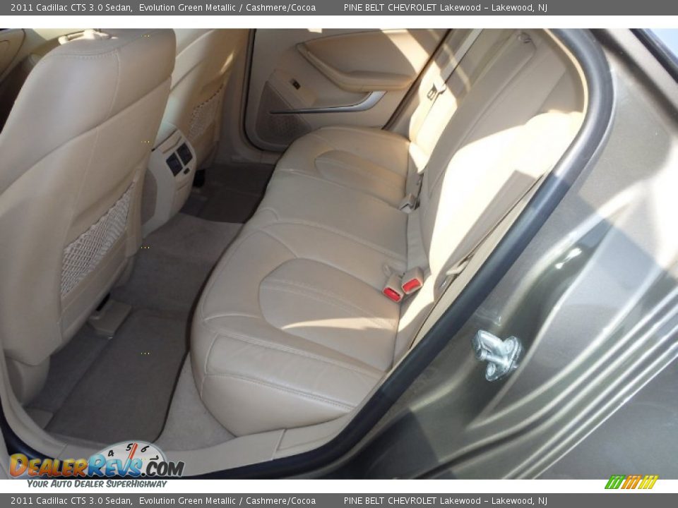 2011 Cadillac CTS 3.0 Sedan Evolution Green Metallic / Cashmere/Cocoa Photo #11