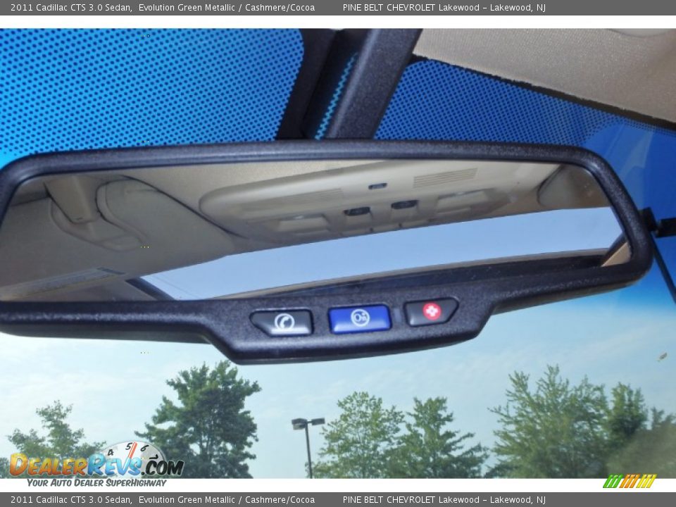 2011 Cadillac CTS 3.0 Sedan Evolution Green Metallic / Cashmere/Cocoa Photo #19
