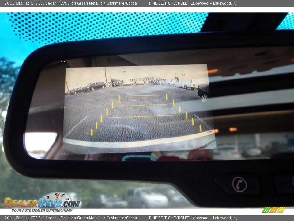 2011 Cadillac CTS 3.0 Sedan Evolution Green Metallic / Cashmere/Cocoa Photo #22